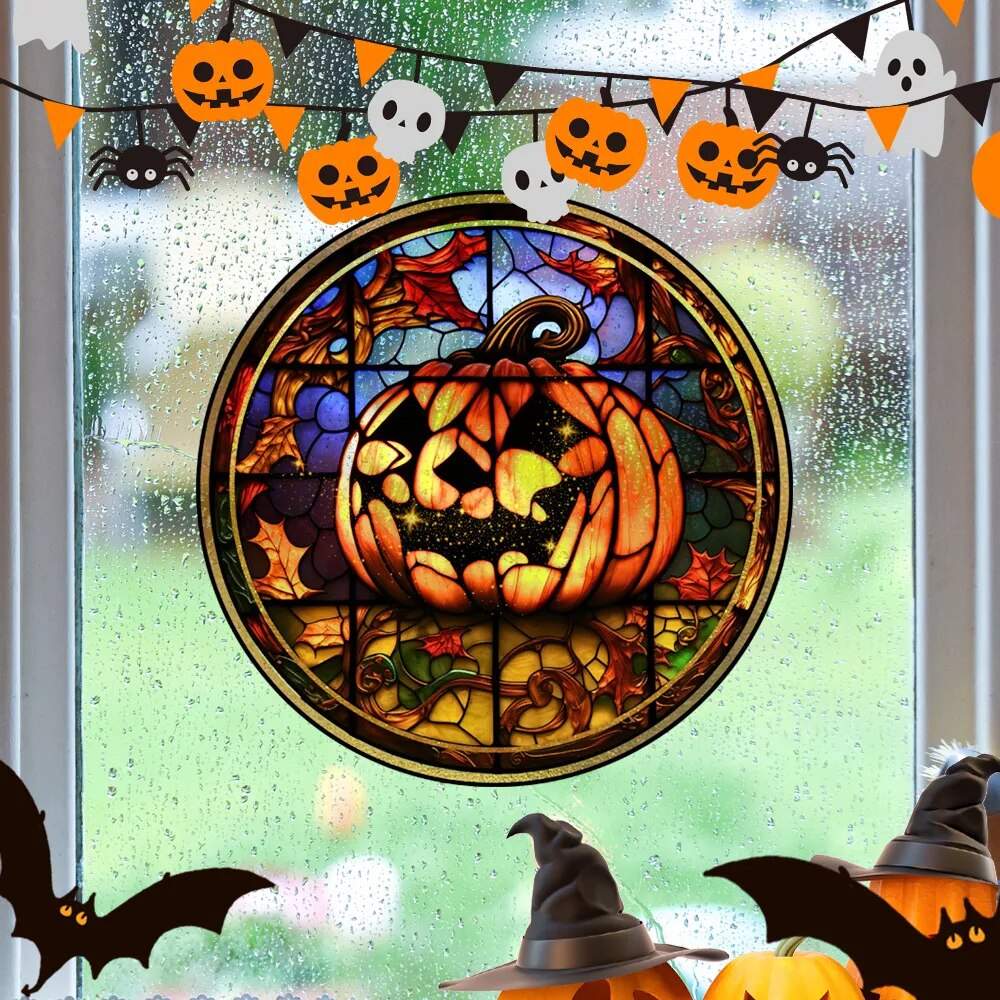 Spooky Window Halloween Removable Stickers