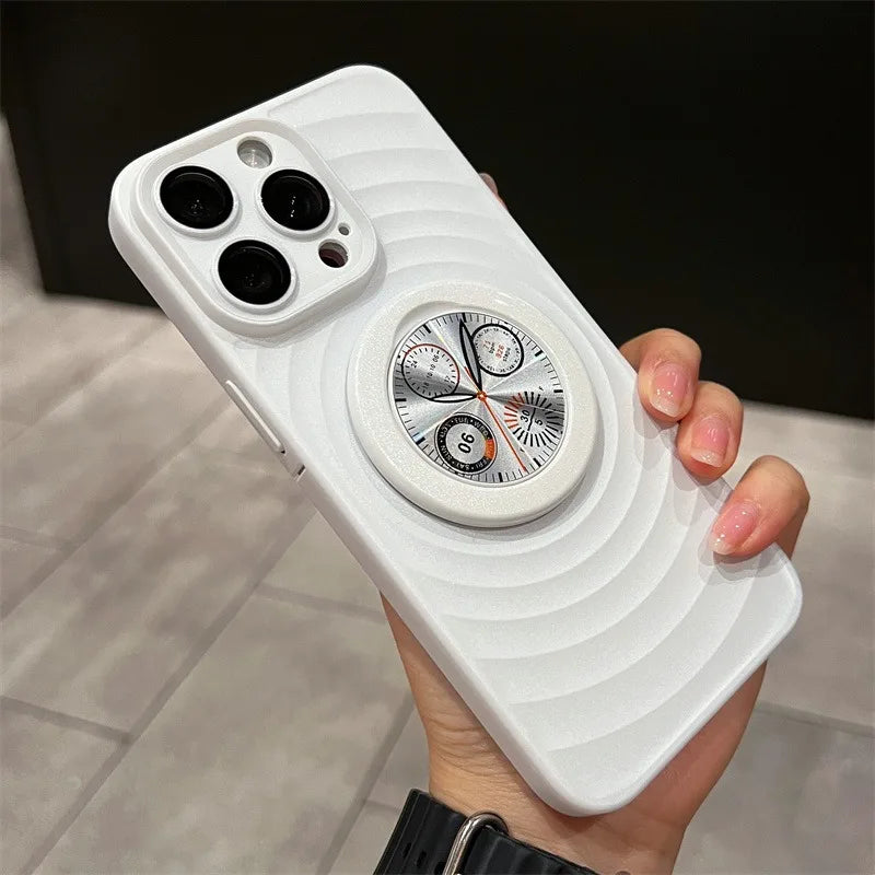 Clock Water Ripple Magsafe Bracket Phone Case