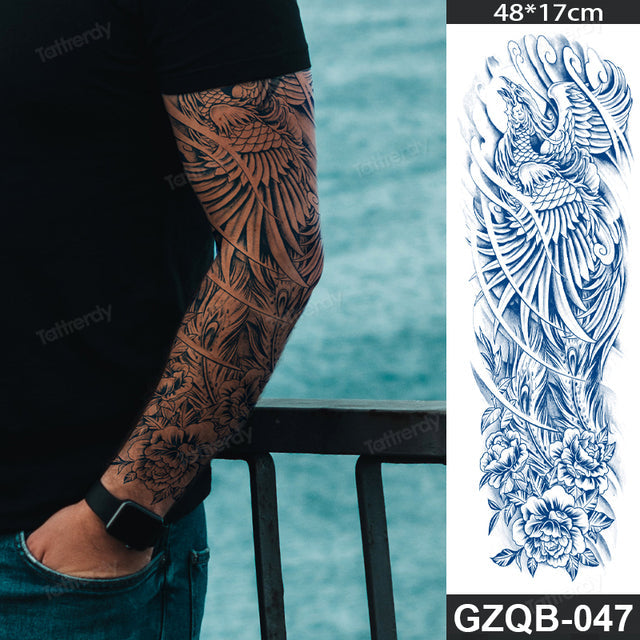 Ethnic Long Sleeve Semi-Permanent Temporary Tattoo