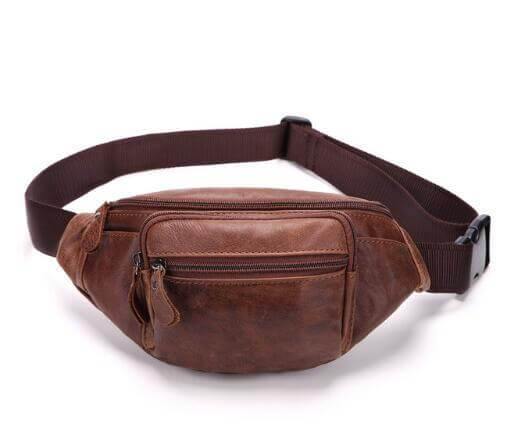 Pure Leather Unisex Fanny Bag