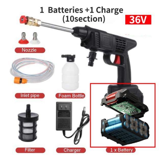 High Pressure Electric Cordless Car Washer Gun