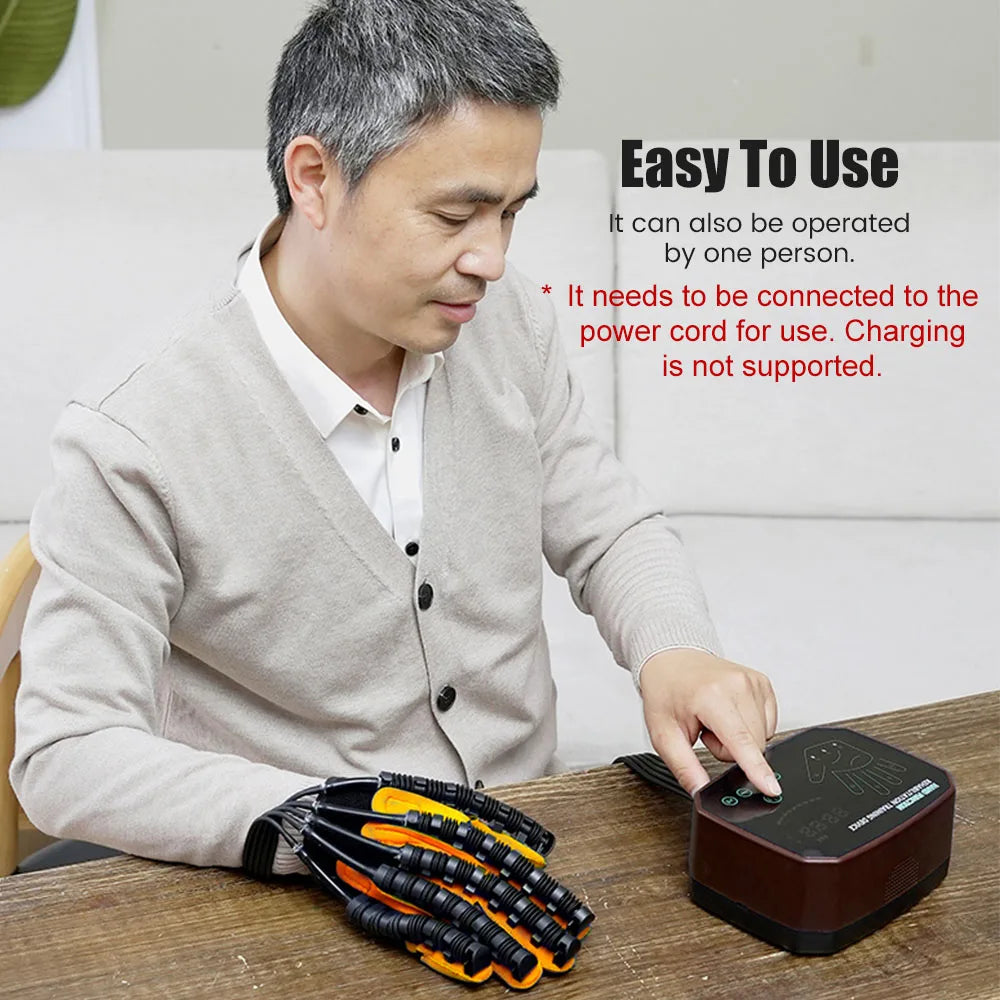 Automatic Robot Elderly Hand Finger Exercise Recovery Training