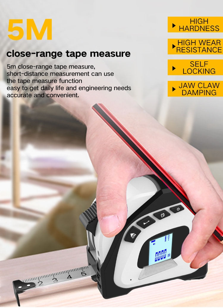 Digital Laser Rangefinder Measure Tape