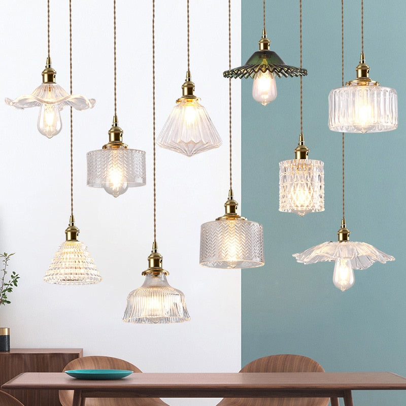 Nordic Brilliance Transparent Glass Pendant Lamp