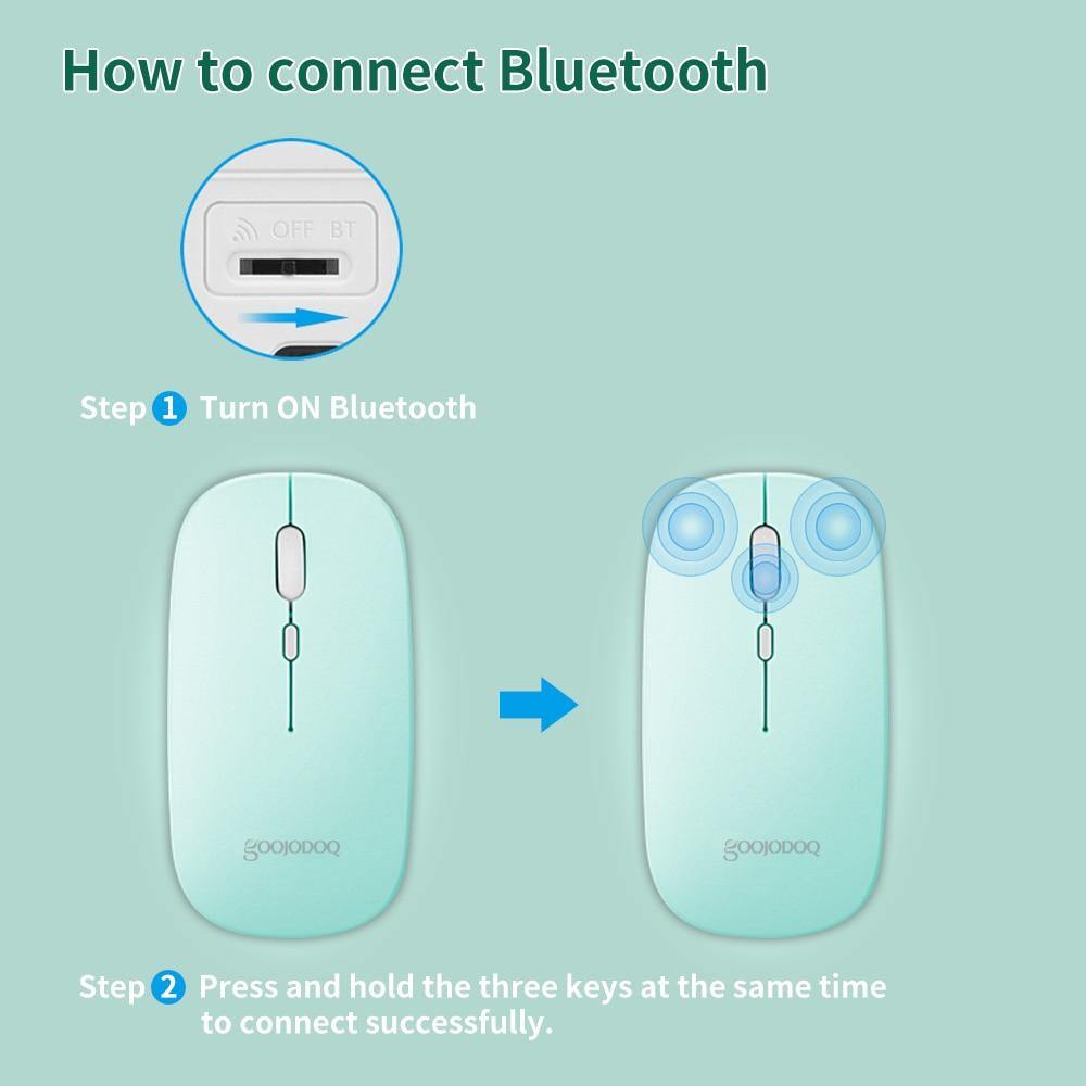 Bluetooth Mini Thin Keyboard Mouse Set