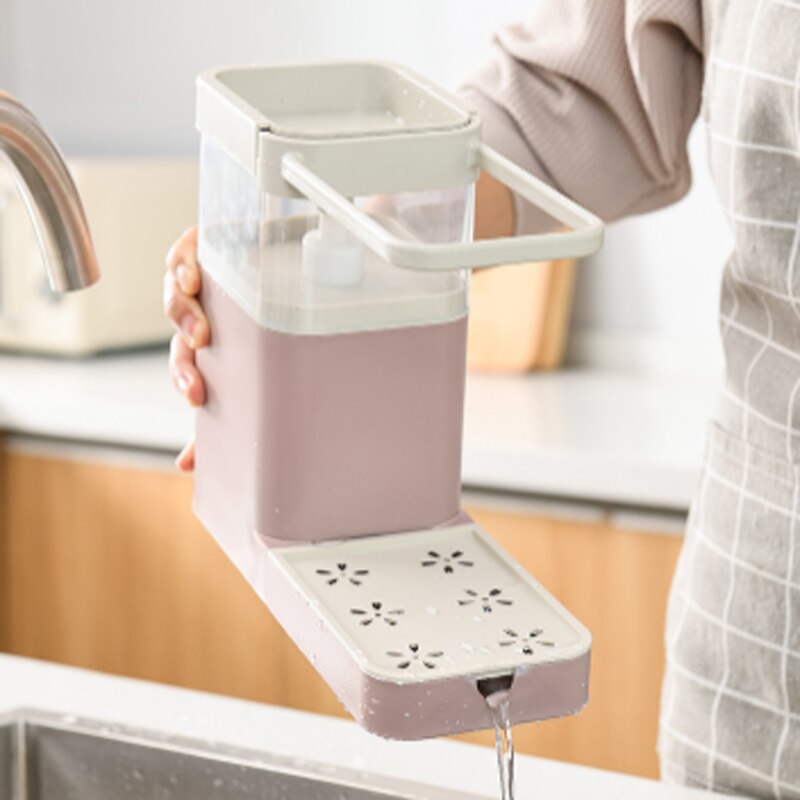 Kitchen Cloth Hanger Soap Dispenser