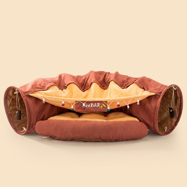 Creative Comfy Cat Sleeping Tunnel Bed