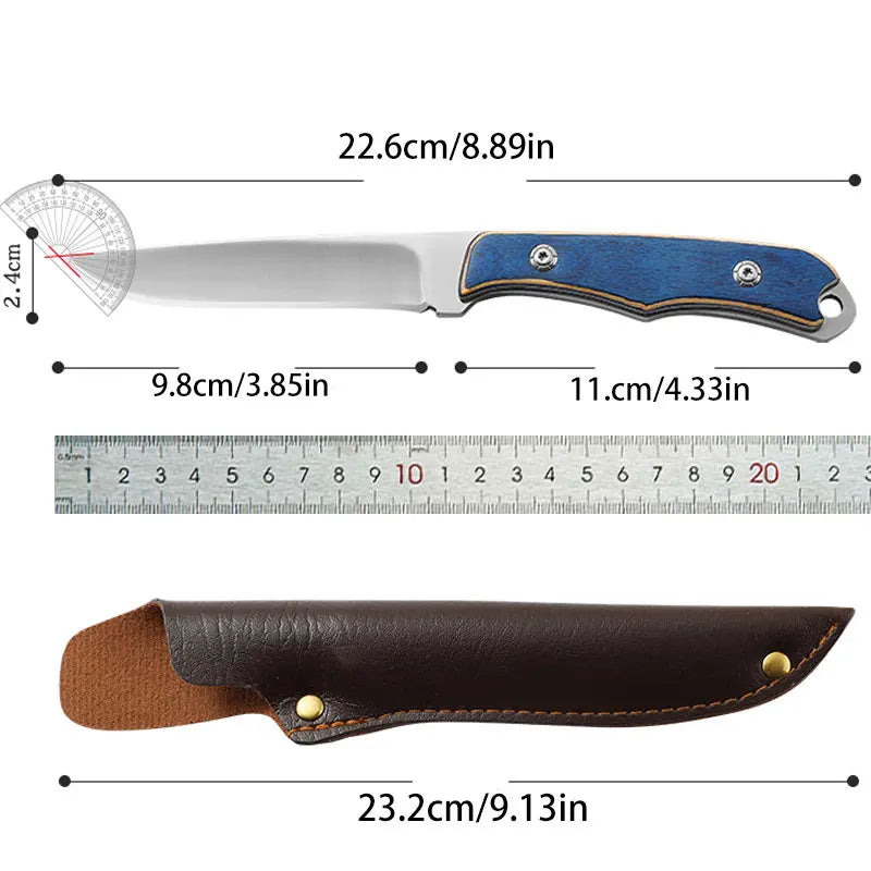 Stainless Steel Durable Wood Handle Knife