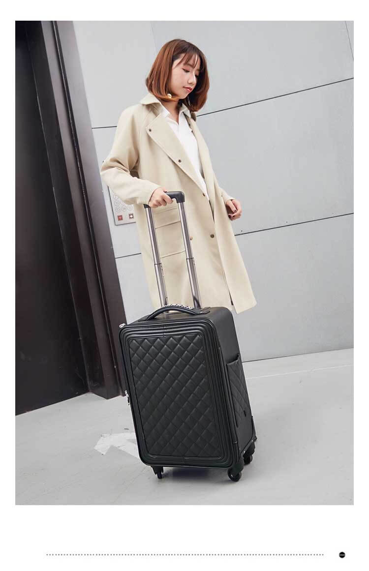 High Capacity Luxury Retro PU Leather Suitcases