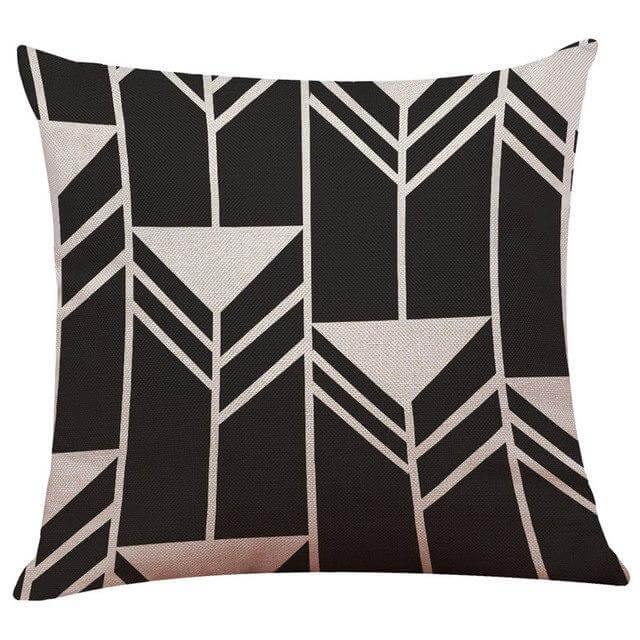 Geometrical Lovely Black and White Home Pillow Cases