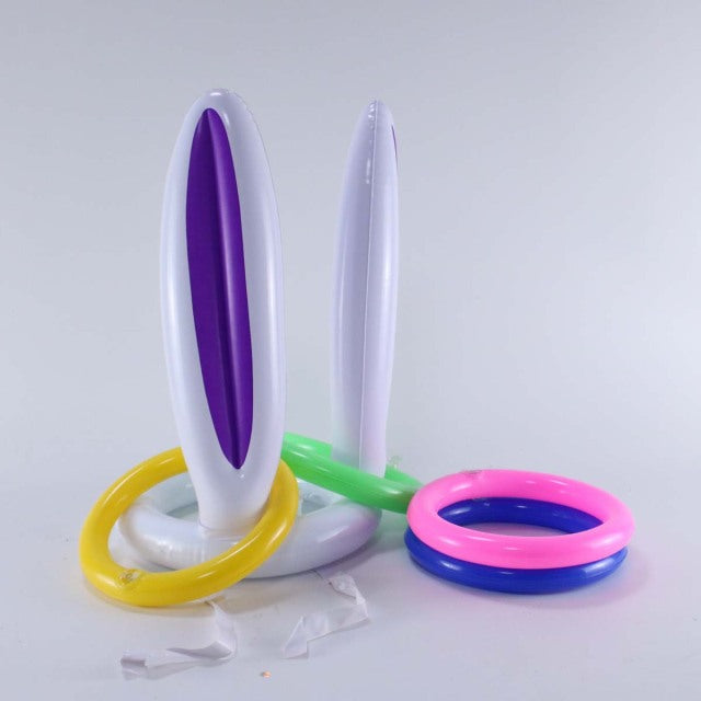 Inflatable Easter Bunny Ears Ring Game Toy