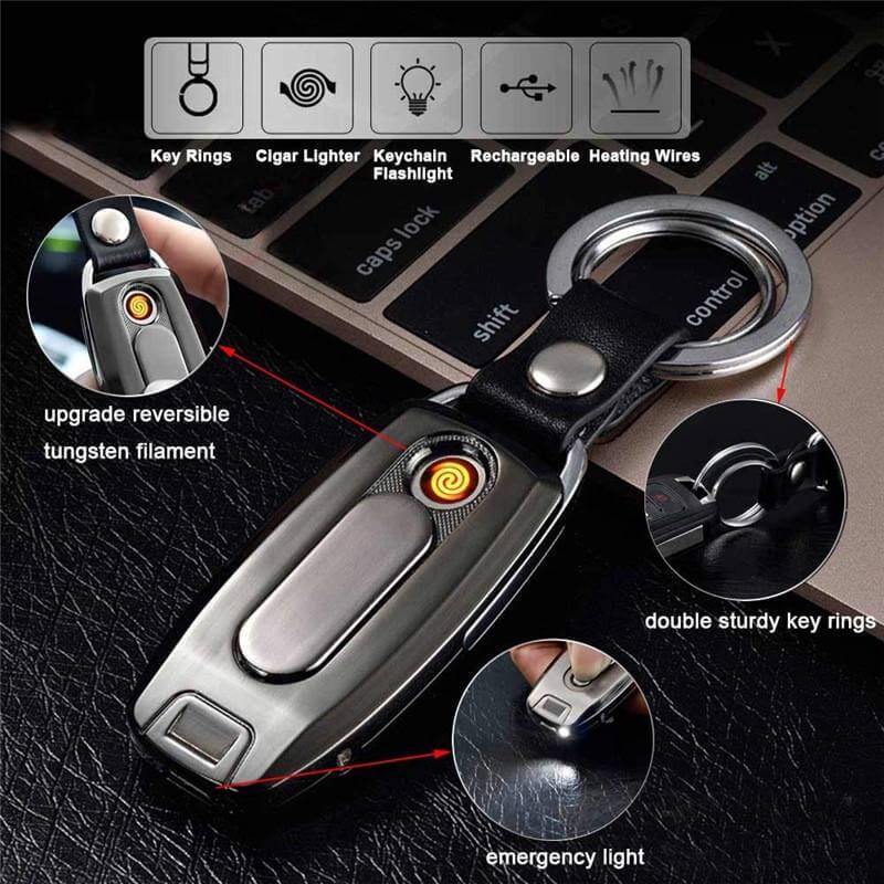 USB Rechargeable Windproof Plasma Flameless Electronic Lighter