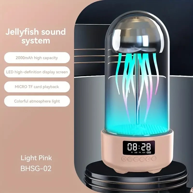 Jellyfish Portable Powerful Colorful Speaker Night Lamp