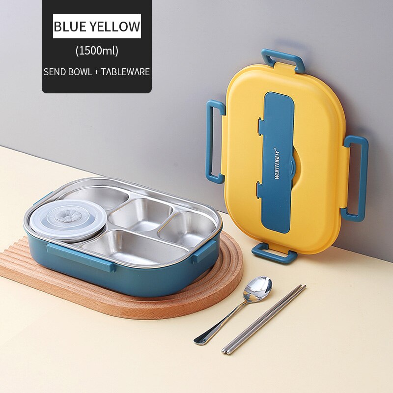 Stainless Steel Multi Compartment Kids Lunch Box