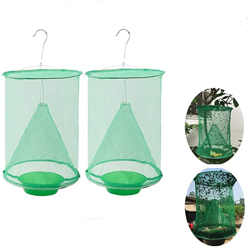 Reusable Hanging Cage Net Fly Trap