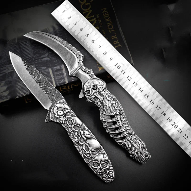 Tactical Nigh Skull Foldable Pocket Knife