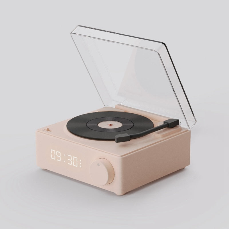 Vintage Vibes Mini Record Player Bluetooth Speaker