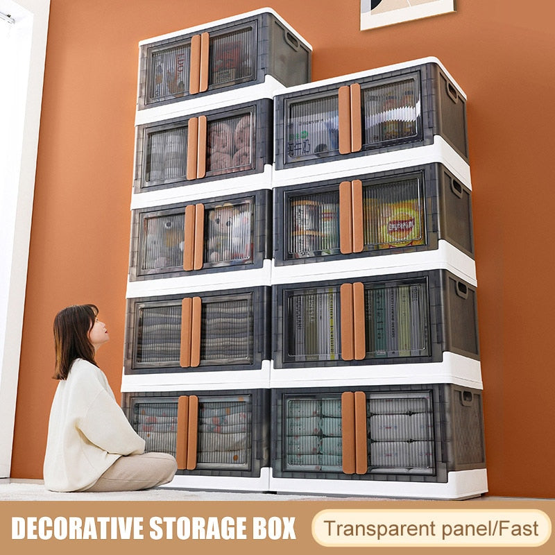 Space saving Transparent Folding Storage Box