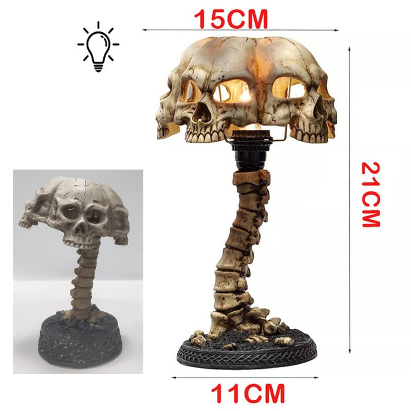 Skeleton Skull Table Lamp