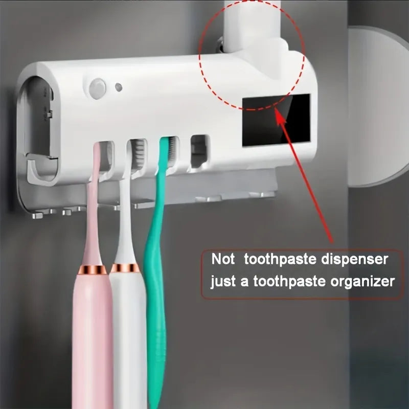 Automatic Toothpaste Dispenser Bathroom Organizer Rack