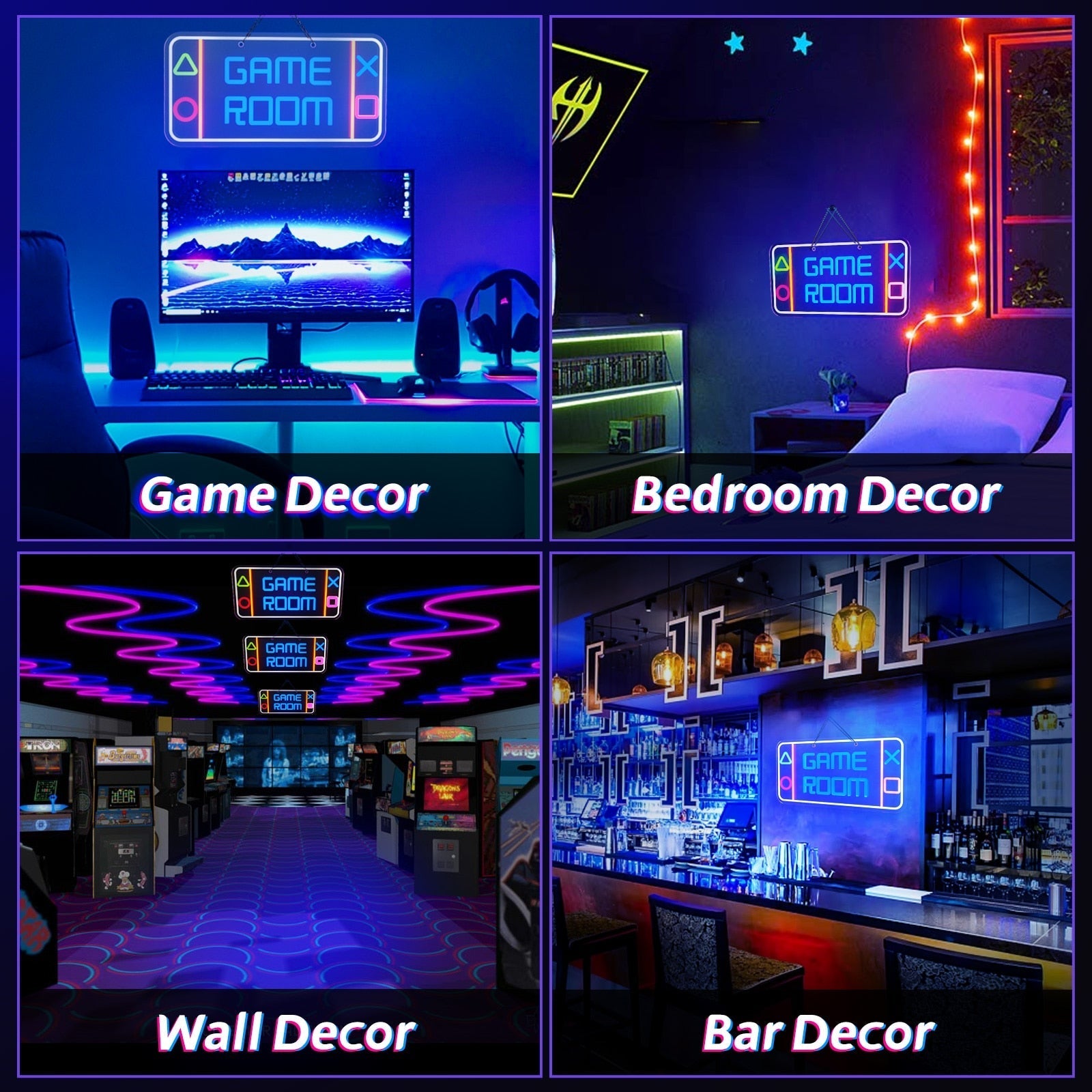 Game Room Dimmable Led Neon Sign