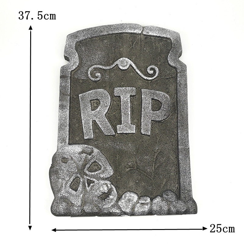 Foam Skeleton Halloween Tombstone