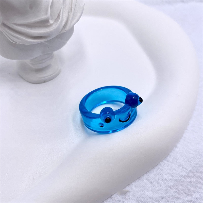 Smiling Frog Kids Ring