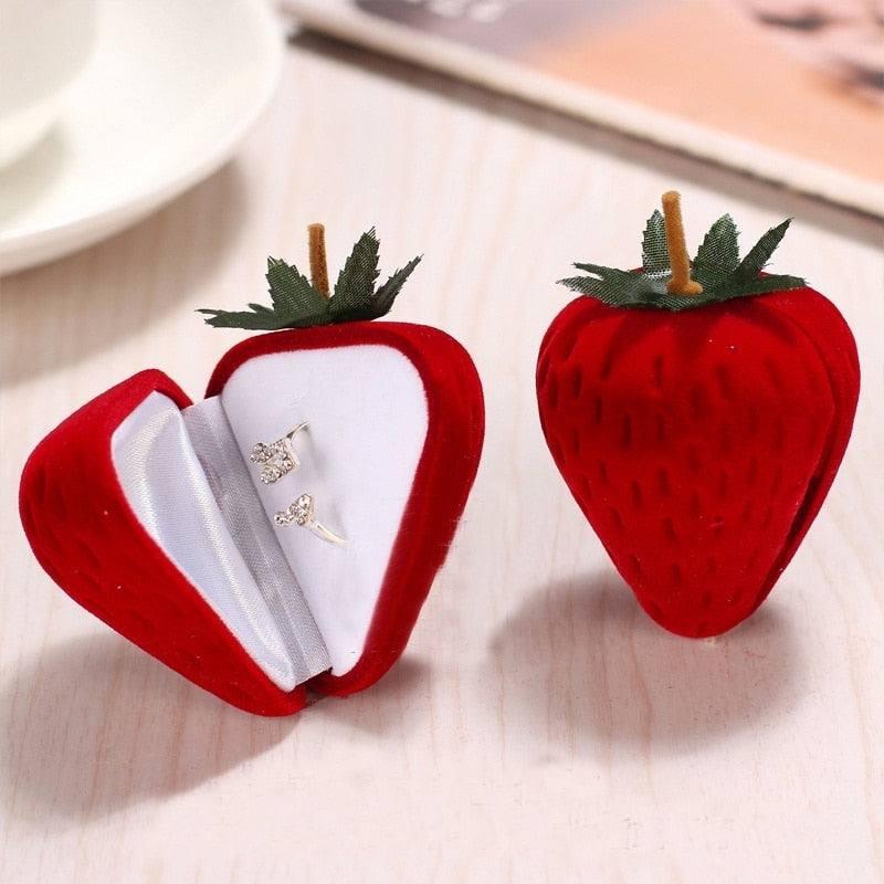 Strawberry Inspired Ring Storage Box