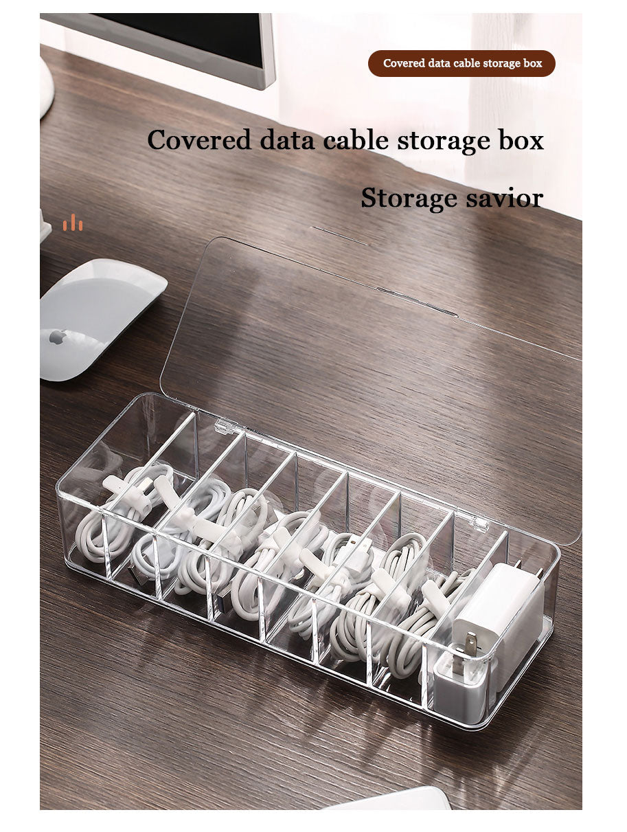 Transparent Cable Organizer Box