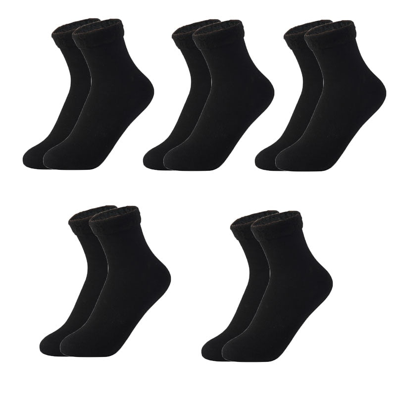 Thermal Touch Winter Warm Solid Thick Socks