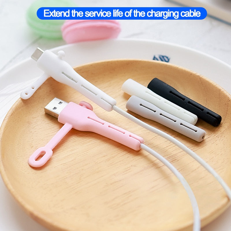 Silicone Cable Cord Protector Clip