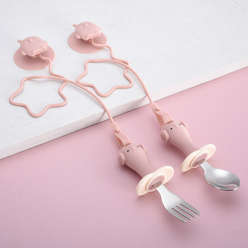 Anti-drop Baby Spoon Fork Set