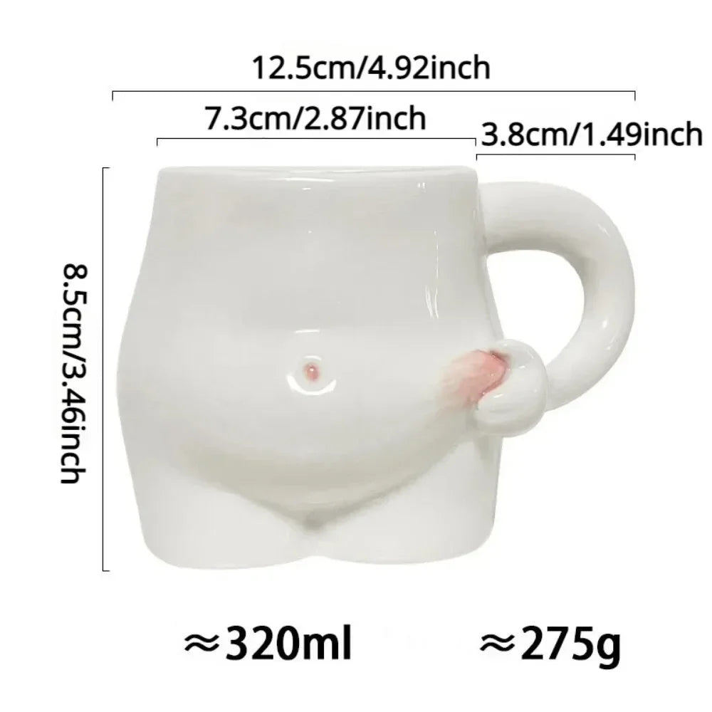 Big Belly Fat Ceramic Coffee Mug