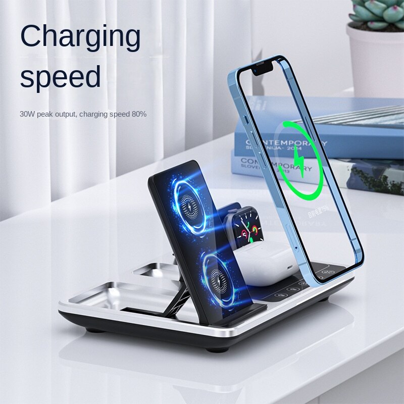 All-In-One Wireless Charging Dock Clock