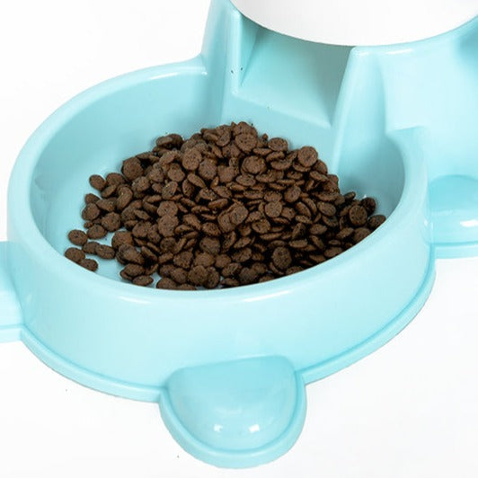 Interactive Push Type Pet Feeder