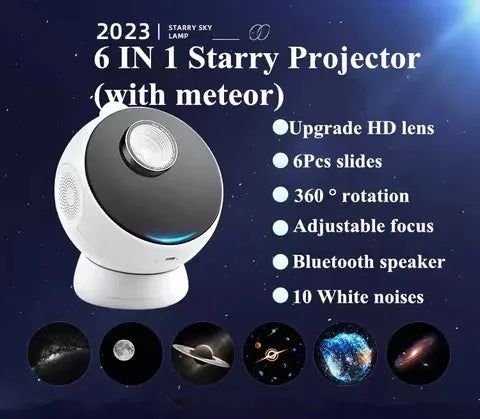 12in1 Shiny Star Meteor Bluetooth Night Projector