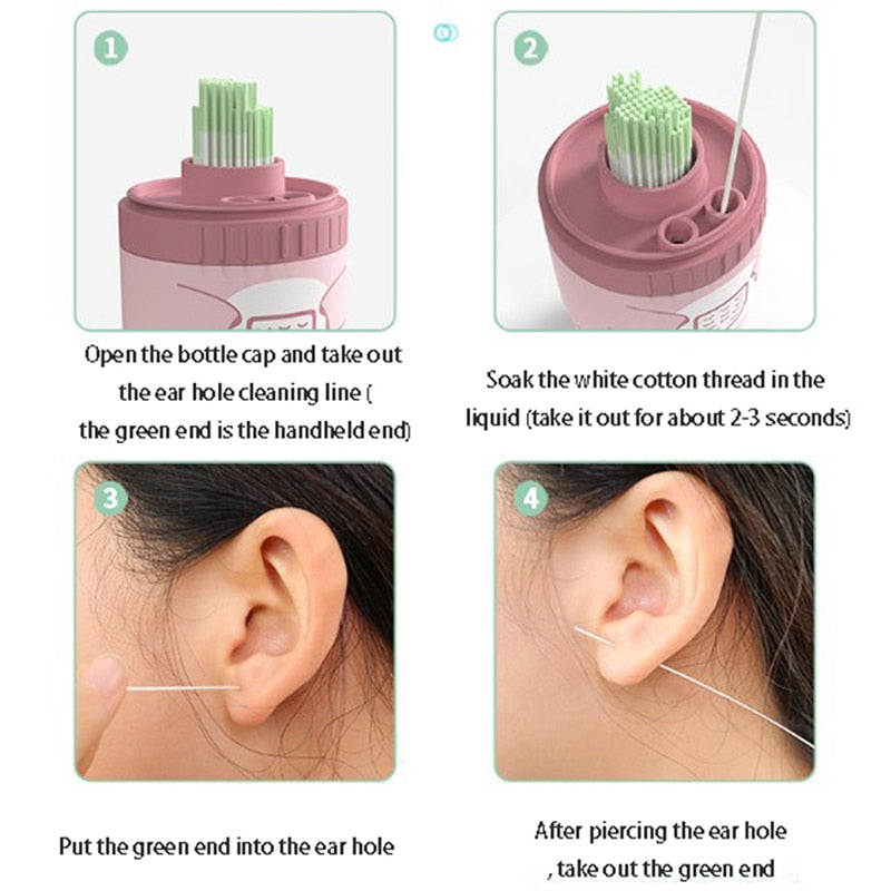 Disposable Earrings Hole Cleaning Set