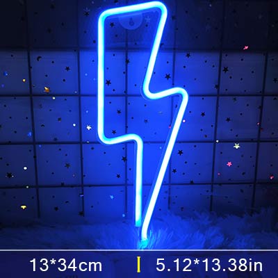 Led Lightning Neon Sign Wall Decor