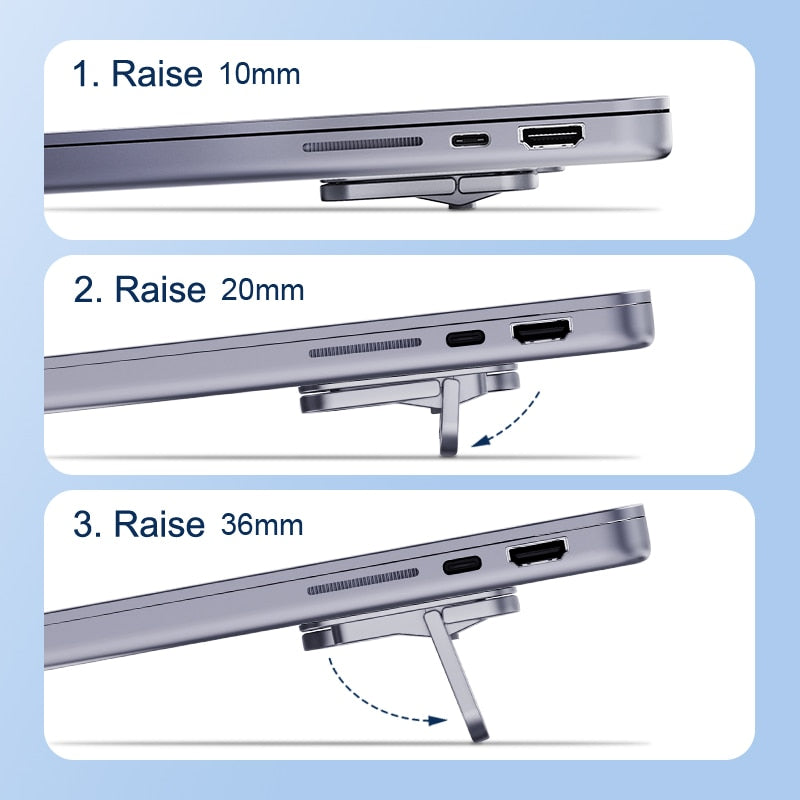 Sticky Foldable Laptop Stand Riser