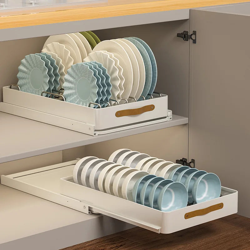 Stainless Store Kitchen Cabinet Pull-Out Sliding Organizer