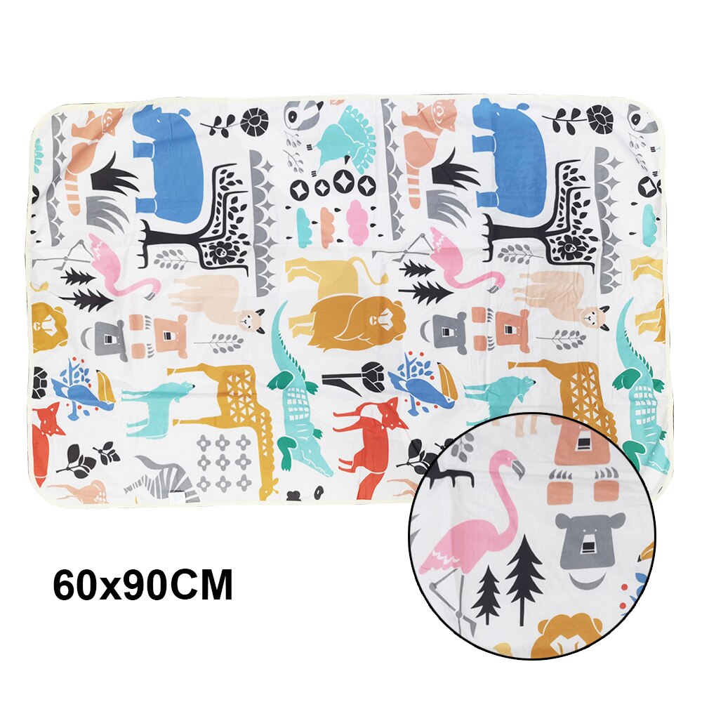 Cartoon Waterproof Reusable Changing Mat