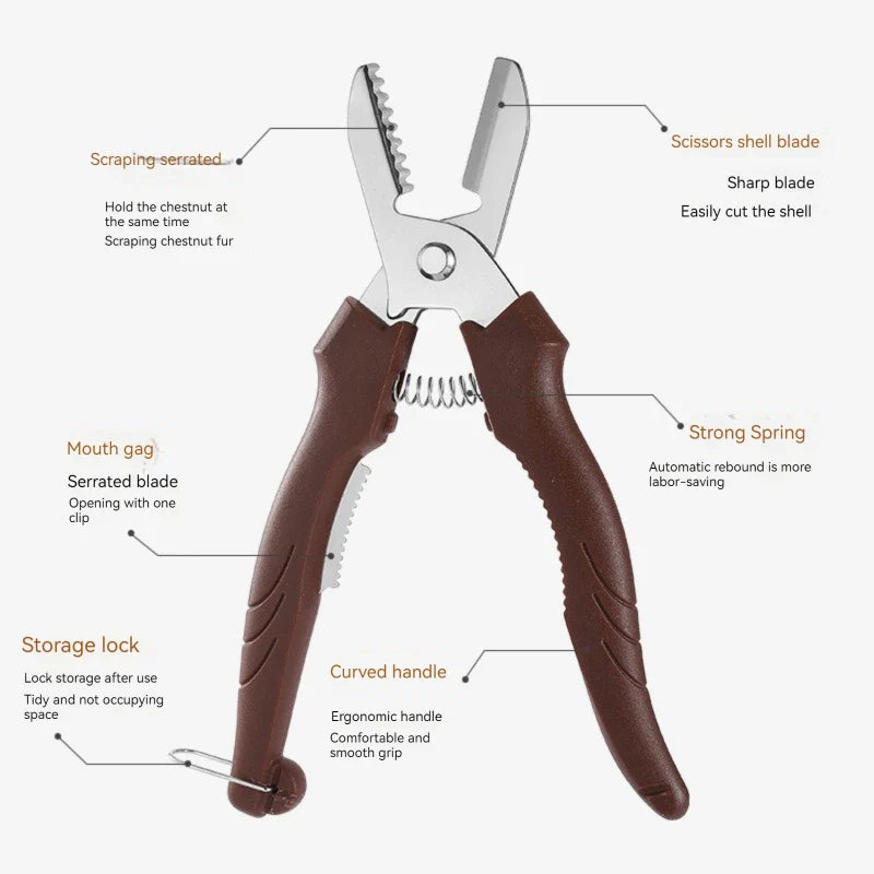 Effortless Snap Chestnut Cutter