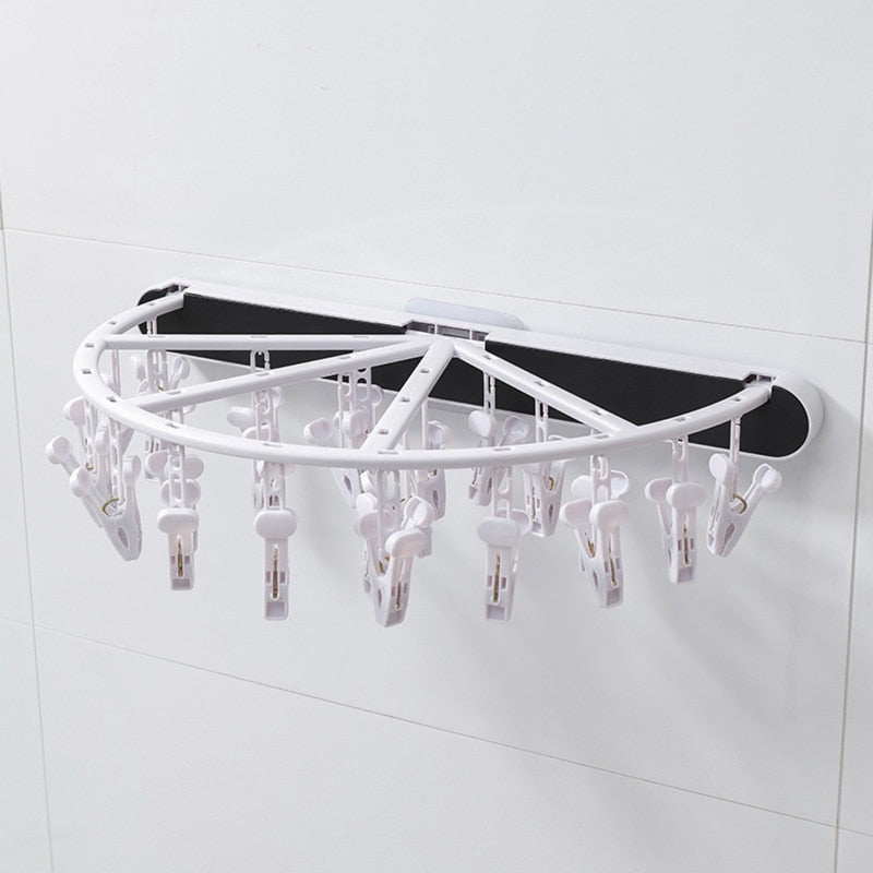 Wall-Mounted Foldable Socks Drying Rack