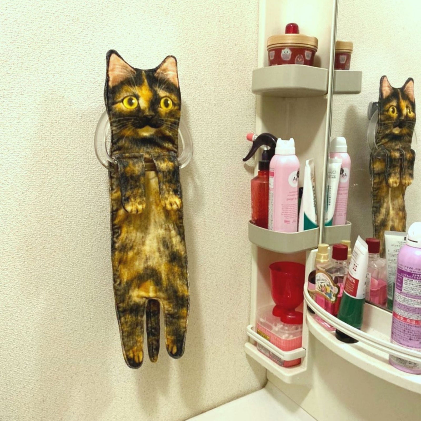 Quick-Dry Cat Soft Hand Towels