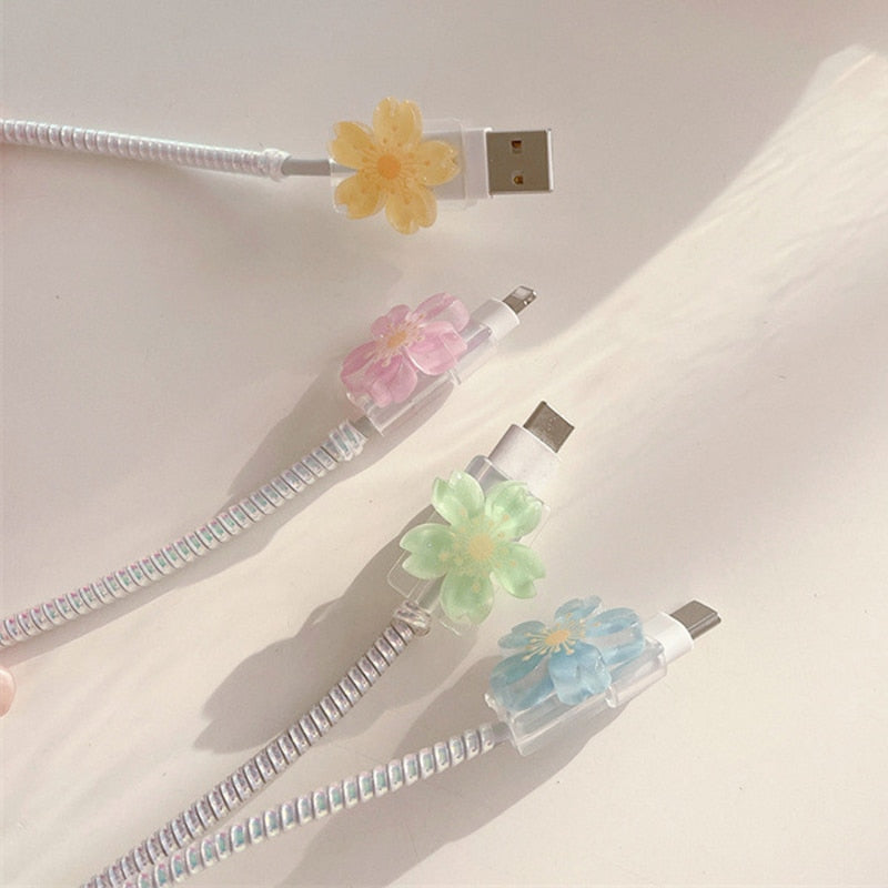 Flower Universal Cable Charger Protector