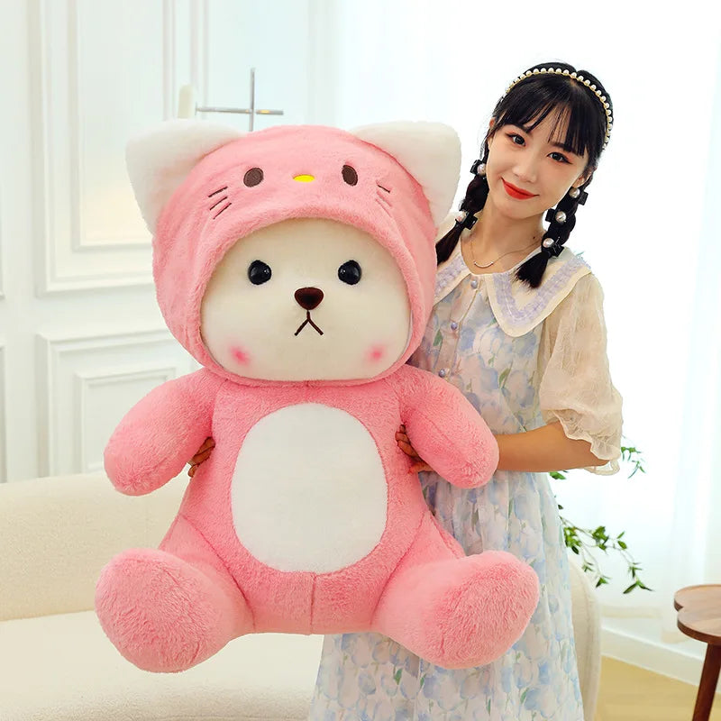 Pink Bear Soft Cuddle Plush