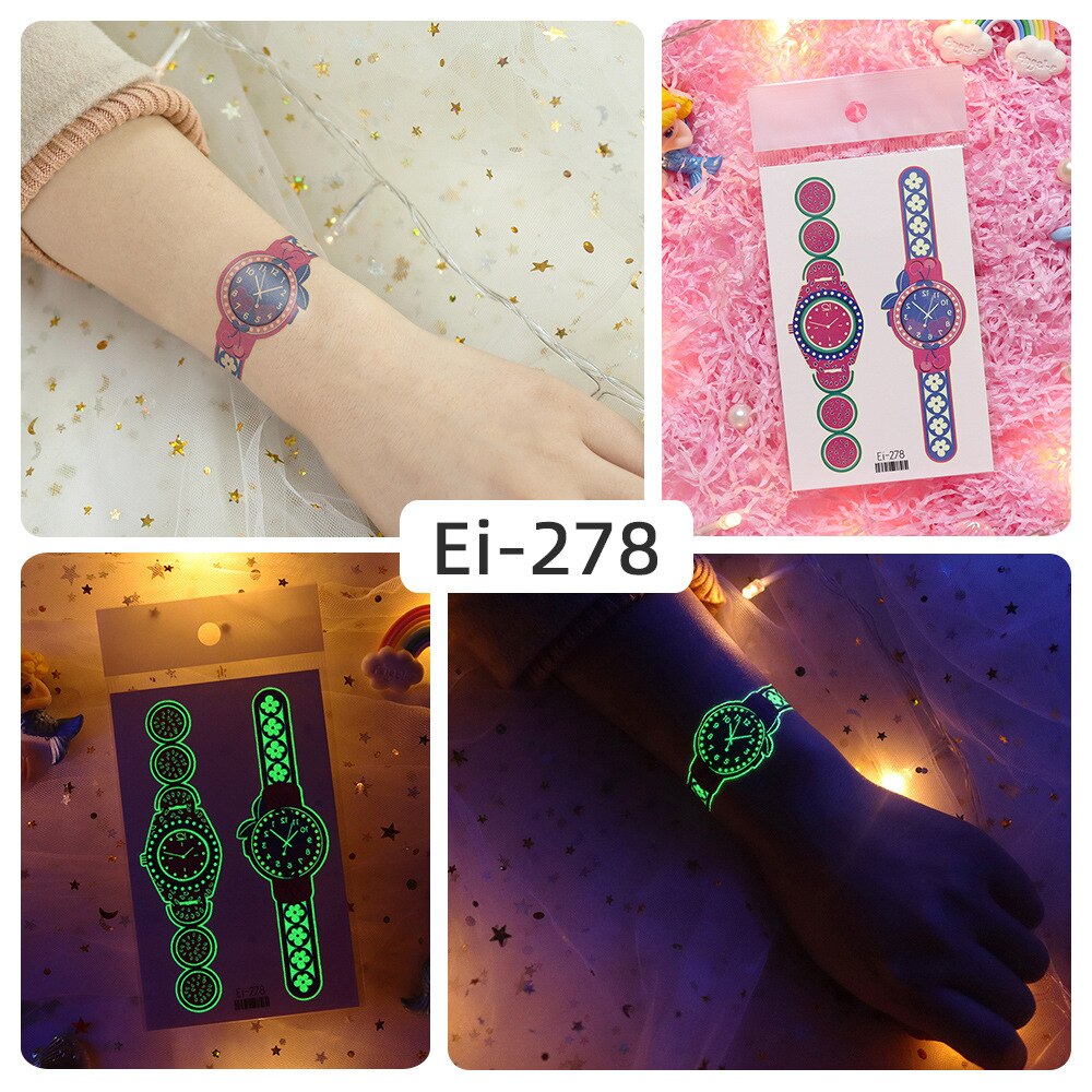 Luminous Temporary Tattoo Watch Sticker