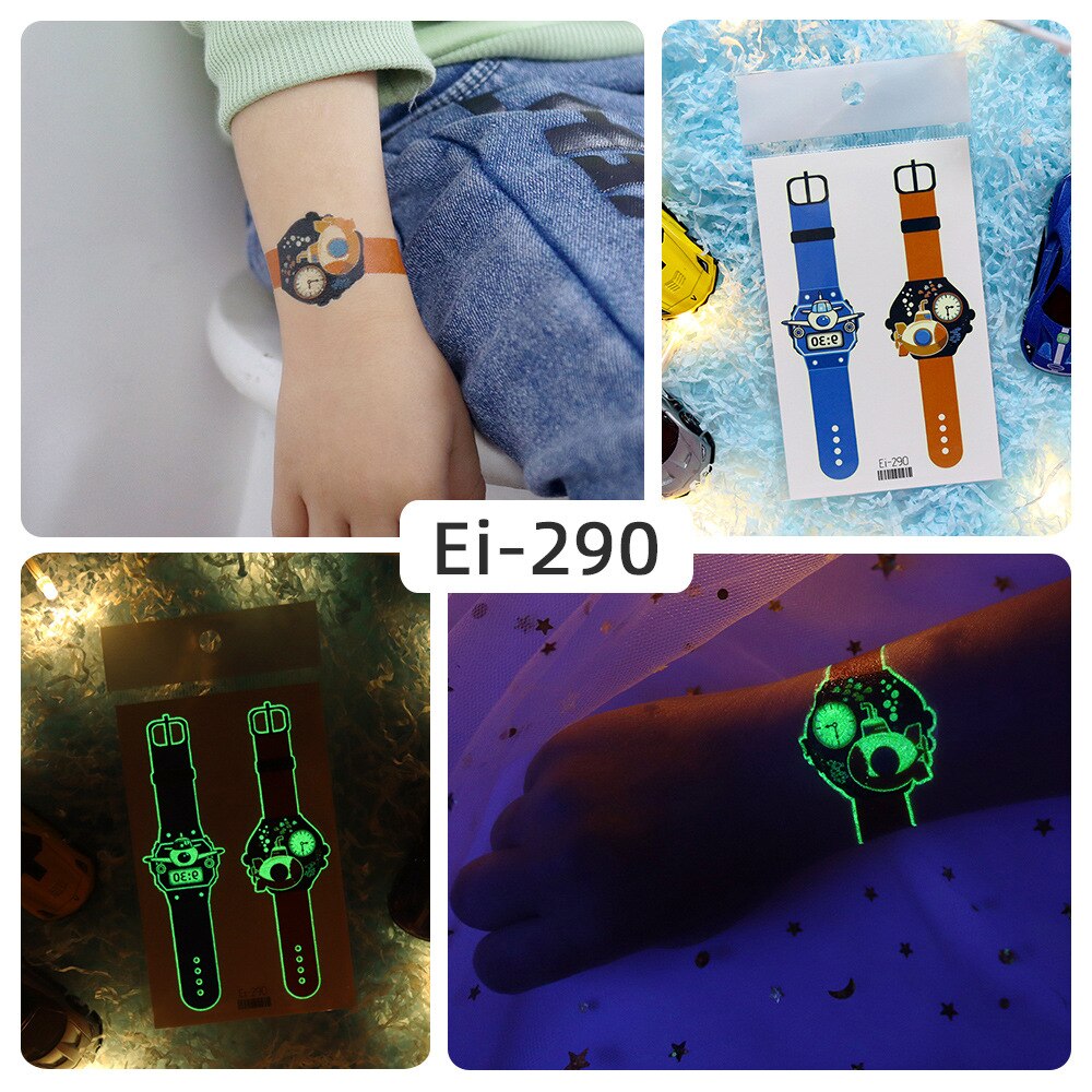 Luminous Temporary Tattoo Watch Sticker