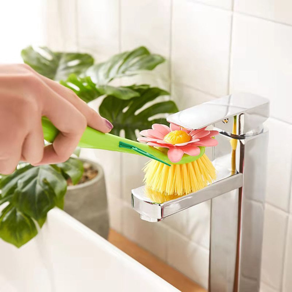 Creative Flower Pot Cleaning Brush