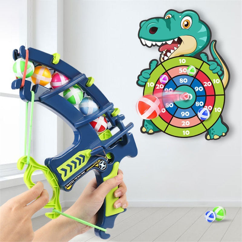 Dinosaur Sticky Ball Bow Dartboard Game